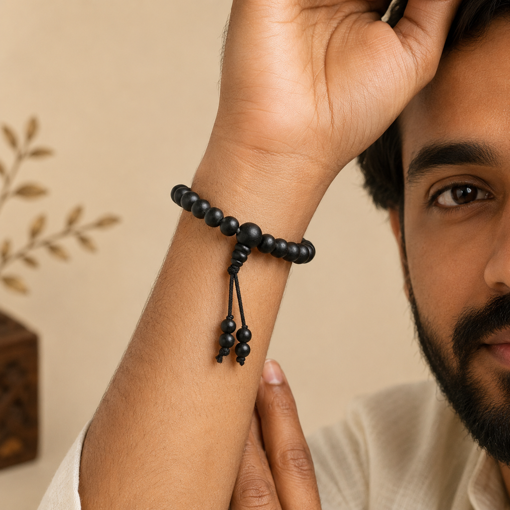 Divine Karungali Combo – 108+1 Mala + Inner Balance Band