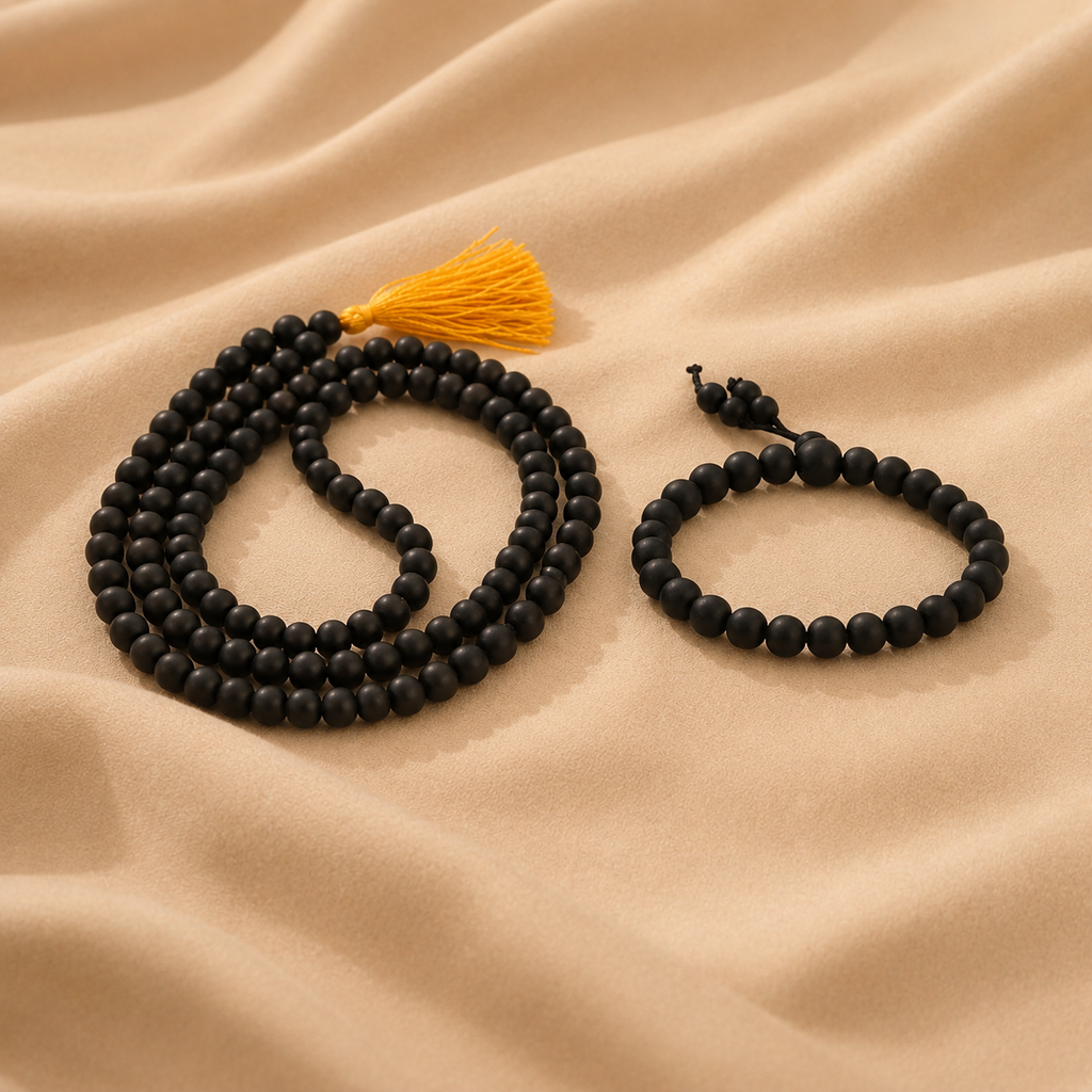 Divine Karungali Combo – 108+1 Mala + Inner Balance Band