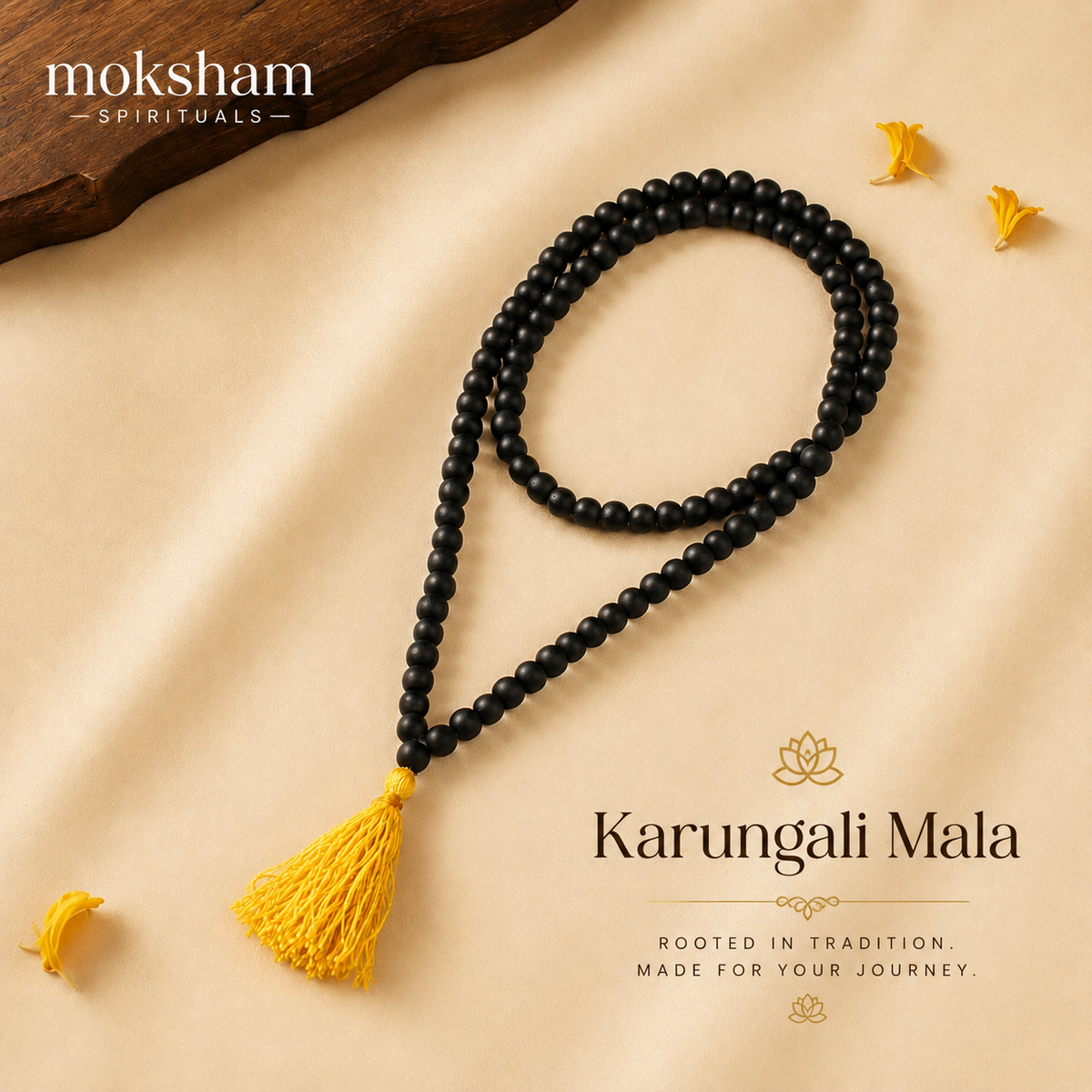 108+1 Divya Karungali Mala – 8mm